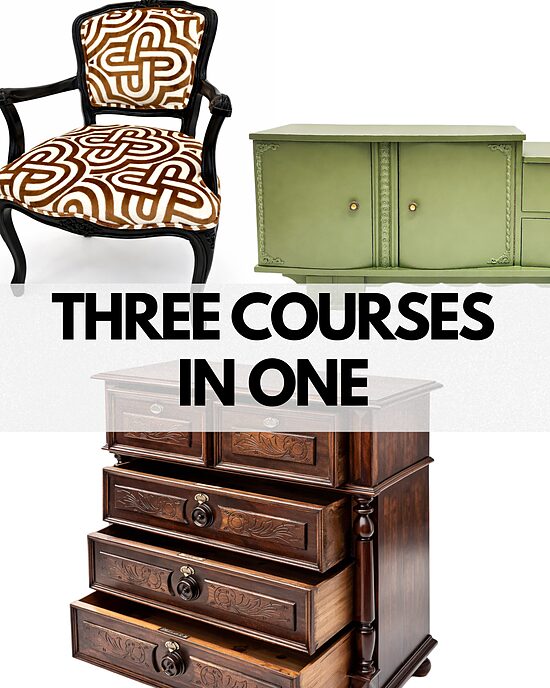 ALL THREE PDF FURNITURE RESTORATION COURSES IN ONE BUNDLE
