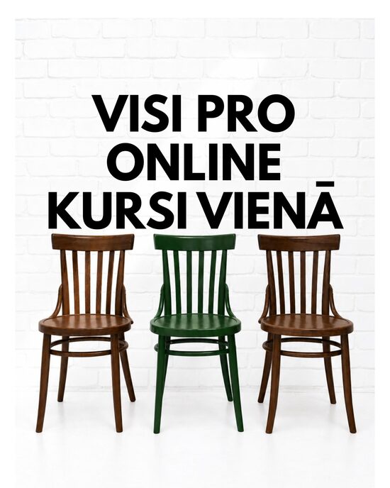VIS PRO ONLINE KURSU PAKETE - ČETRI VIENĀ